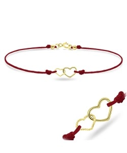 Gold Plated Matt Rope Anklet ANK-102-GP